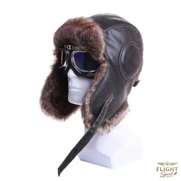 Fliegerhaube aus Leder