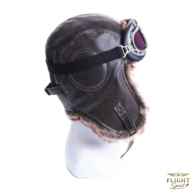 Fliegerhaube aus Leder