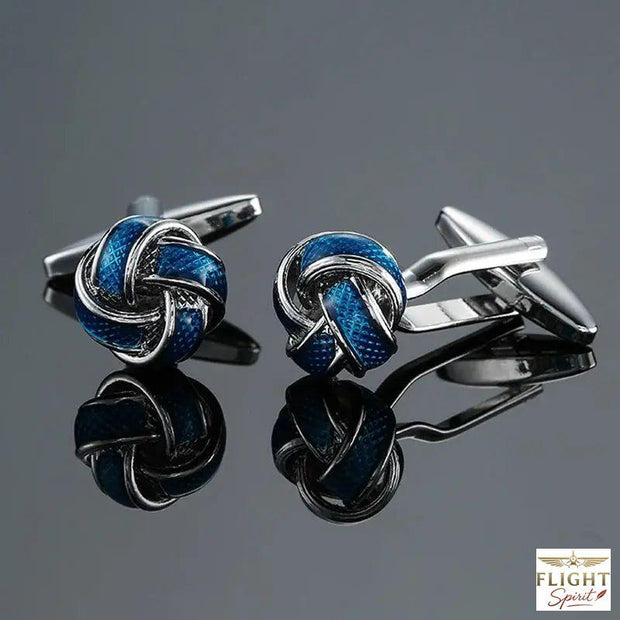 Cufflinks in Blau