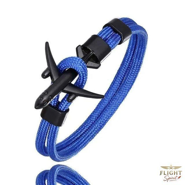 Blaues Pilotenarmband Flugzeug