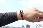 Roter Pilotlampenarmband