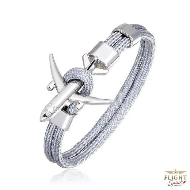 Grauer Pilot-Armband