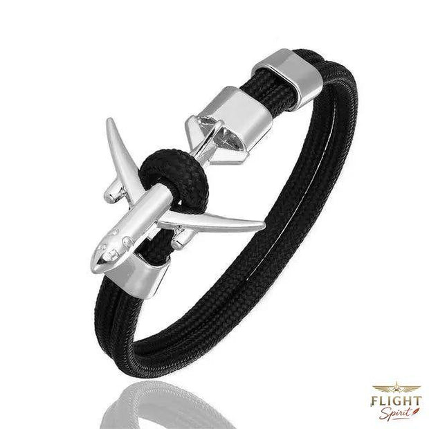 Schwarzes Aviator-Armband