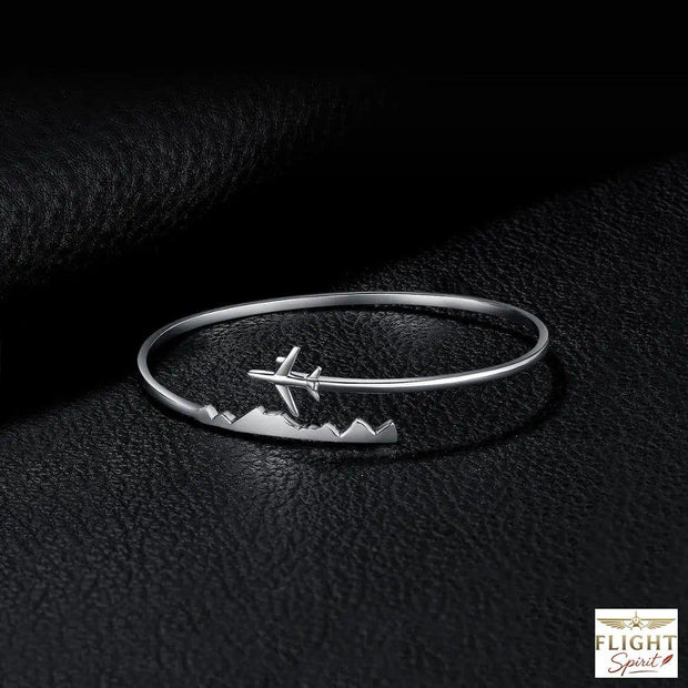 Silber Flugzeug-Armband