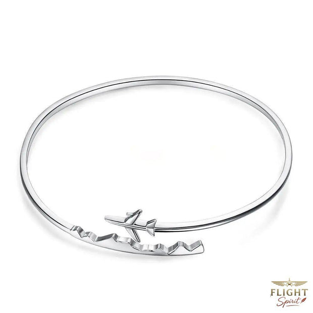 Silber Flugzeug-Armband