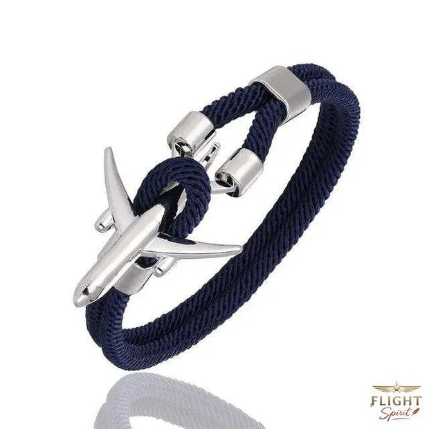 Silbernes blauer Flugzeugarmband