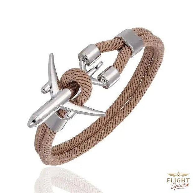 Beige Flugzeugarmband