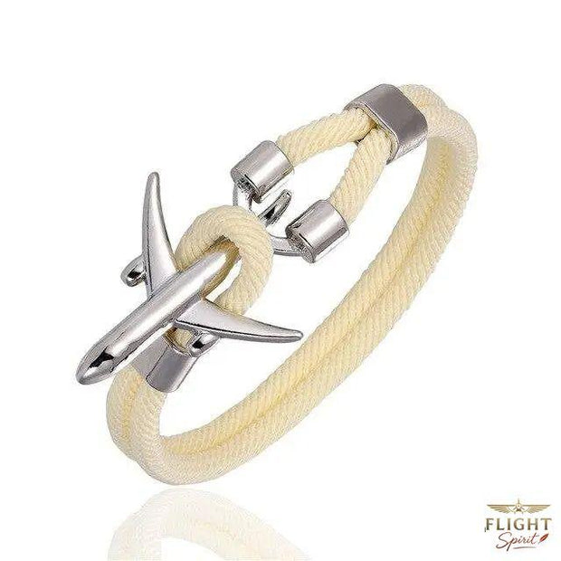 Weißes Flugzeug-Armband