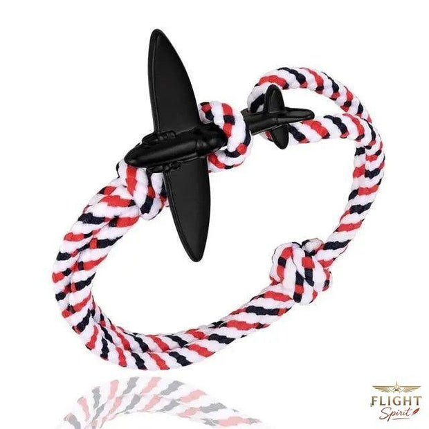 Blau-Weiß-Rote Seilflugzeug-Armband
