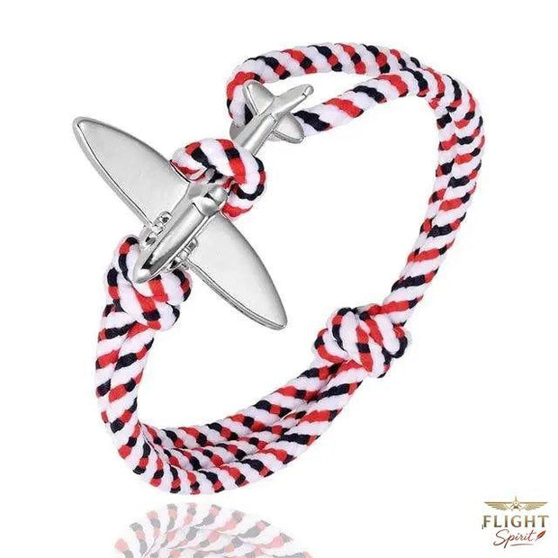 Flugzeug-Armband mit Frankreich-Design