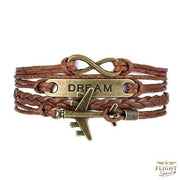 Lederarmband mit Flugzeugdesign