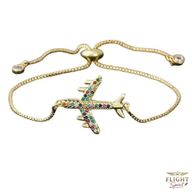 Goldenes Flugzeug-Armband