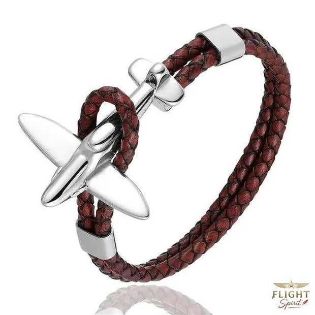 Silberner Kaffee-Jet-Armband