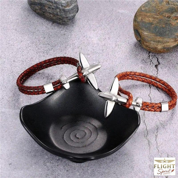 Silberner Kaffee-Jet-Armband