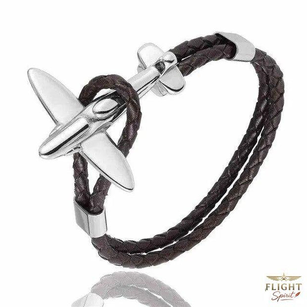 Retro-Silberjägerbracelet nach Flugzeugdesign