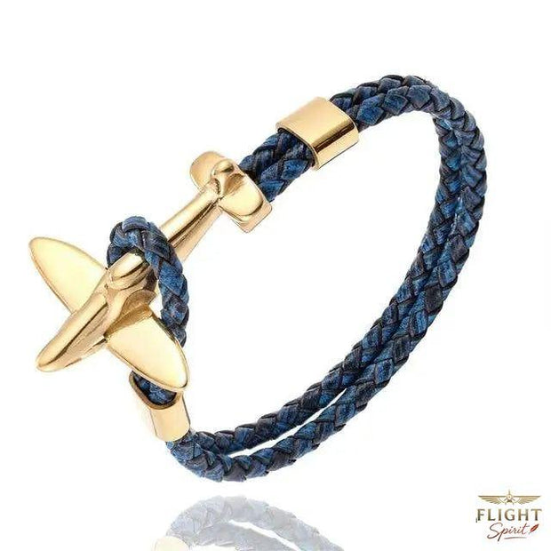 Goldblaue Jagdfliegerarmband
