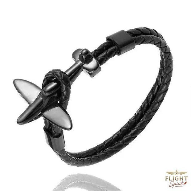 Schwarzes Kampfflugzeug-Armband