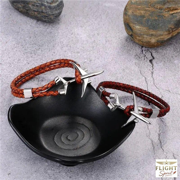 Brauner Fluglinien-Armband