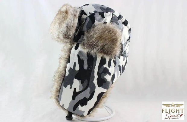 Pilotenmütze Camouflage Weiß