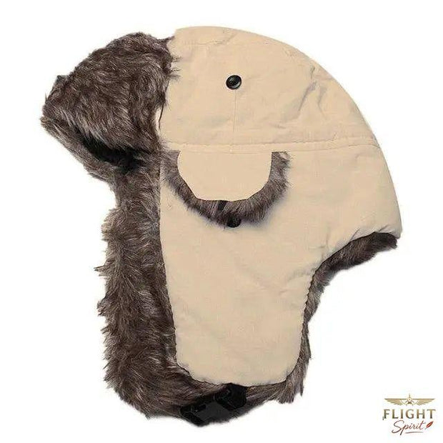 Fliegerpiloten-Kapuzenjacke mit Fauxfell für Herren