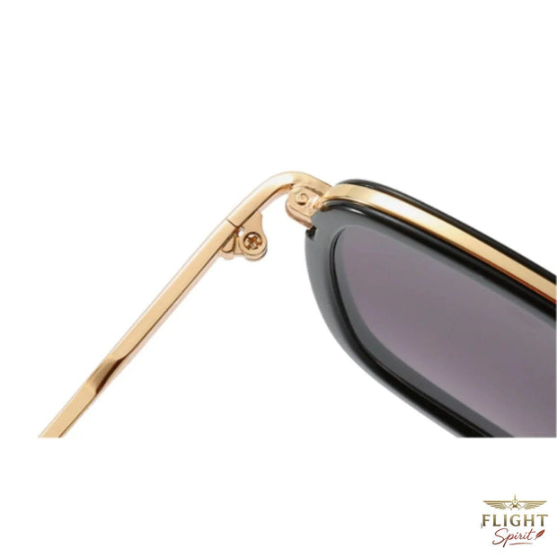 Herren-Sonnenbrille Aviator Iron Man (Lila)