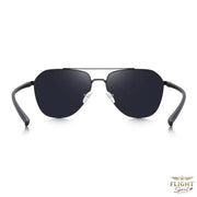 schwarze Piloten-Sonnenbrille für Herren
