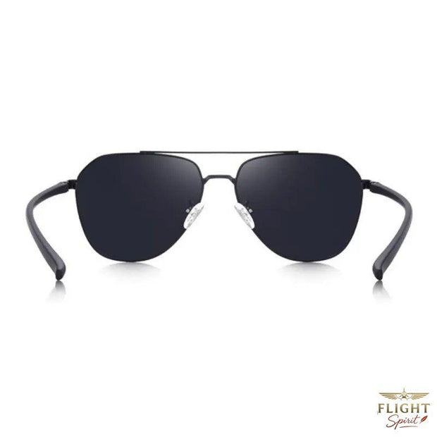 schwarze Piloten-Sonnenbrille für Herren