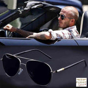 schwarze Piloten-Sonnenbrille für Herren