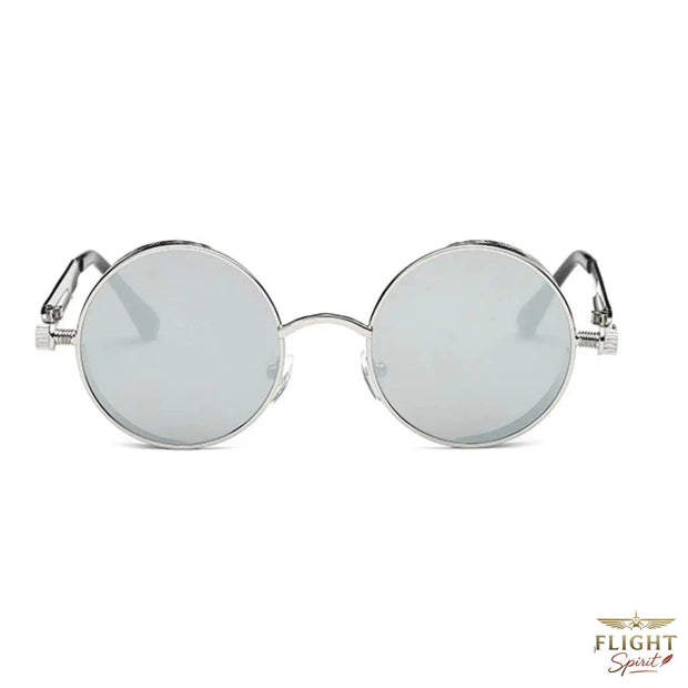 Günstige runde Sonnenbrille für Herren im Aviator-Stil