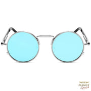 Herren Pilotenbrille Hippie Blau