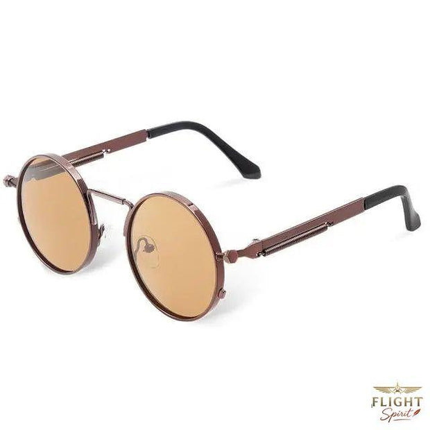 Manns rundes Pilotenbrille