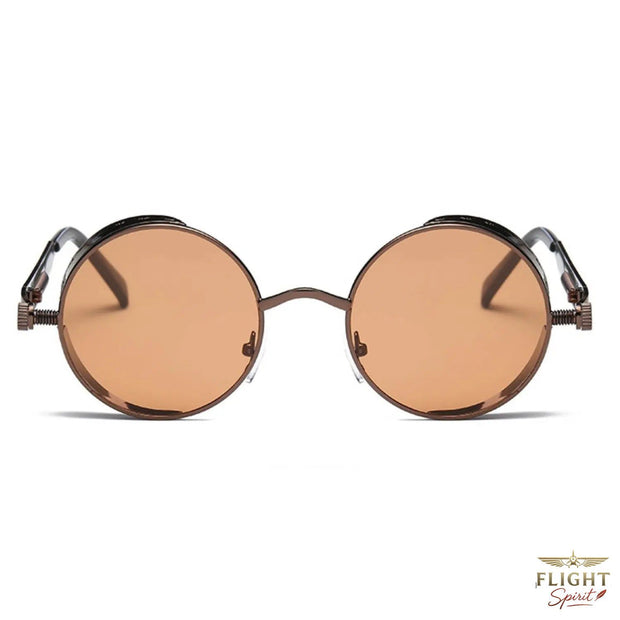 Manns rundes Pilotenbrille