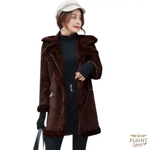 Damen-Fliegerjacke mittelLang