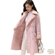Damenpilotenkittel in Rosa