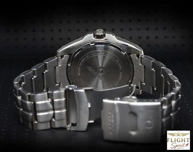 Herrenuhr Fliegerarmband aus Edelstahl