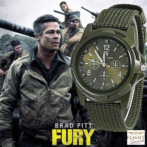 Brad Pitt Fury Pilotenuhr