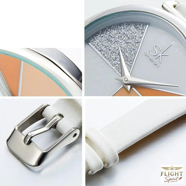 Flieger-Uhren mit Dornschließe für Damen