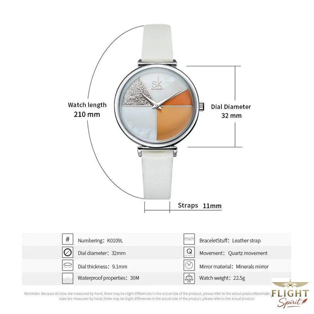Flieger-Uhren mit Dornschließe für Damen