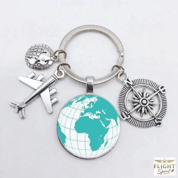 Afrika Flugzeug Schlüsselanhänger