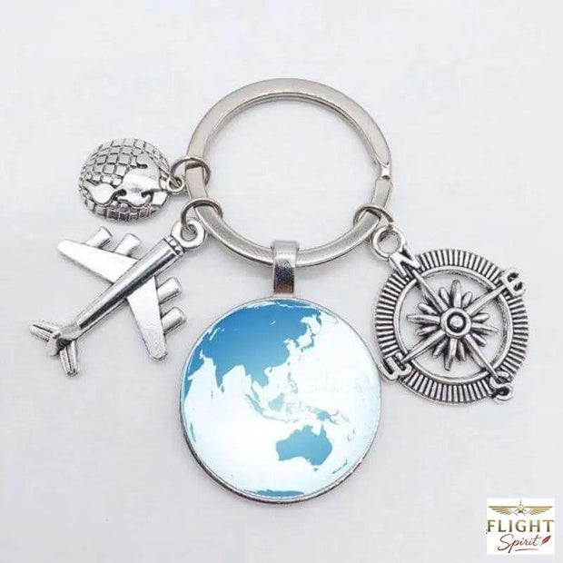 Asien Flugzeug Schlüsselanhänger