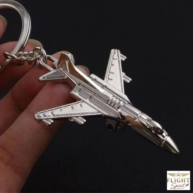 Militärflugzeug Schlüsselanhänger