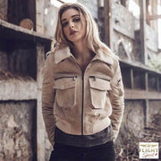 Weiße Damenpilotjacke
