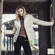 Weiße Damen-Fliegerjacke
