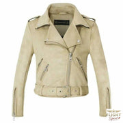 Damentäschler-Flightjacke in Beige