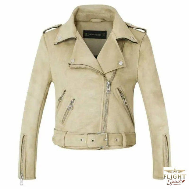 Damentäschler-Flightjacke in Beige