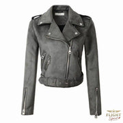 Damen-Fliegerjacke in Grau