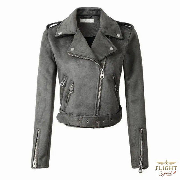 Damen-Fliegerjacke in Grau
