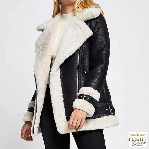 Gefütterte Damen-Bomberjacke